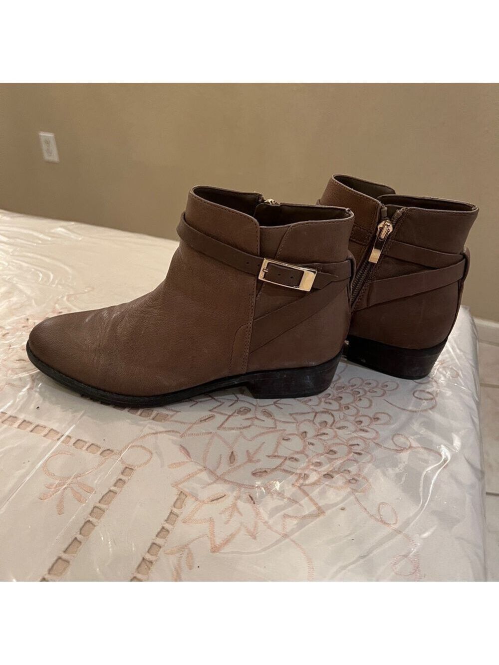 Franco Sarto Tan Ankle Booties - Picture 4 of 7